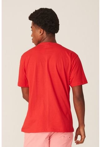 Camiseta Oneill Estampada Vermelha