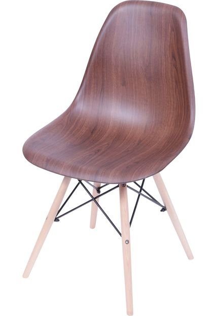 Cadeira Eames Dkr Base Madeira OrDesign Marrom - Marca Ór Design