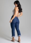 Calça Jeans Sawary Cropped - 278821 - Azul - Sawary - Marca Sawary