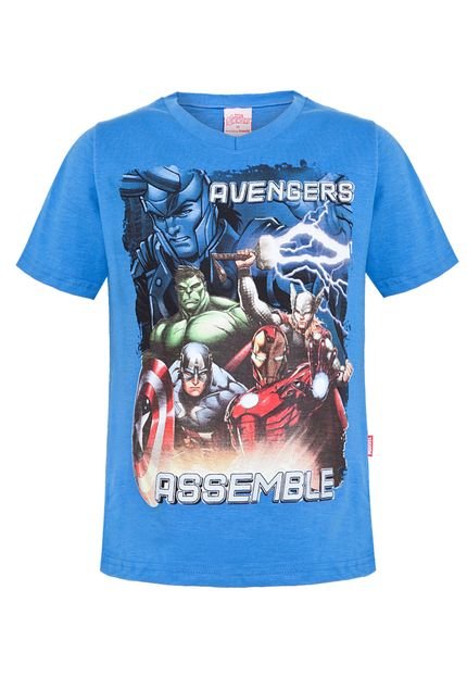 Camiseta Brandili Avengers Azul - Marca Brandili