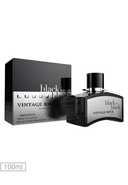 Perfume Black is Black Vintage Rock Nu Parfums 100ml - Marca Nu Parfums