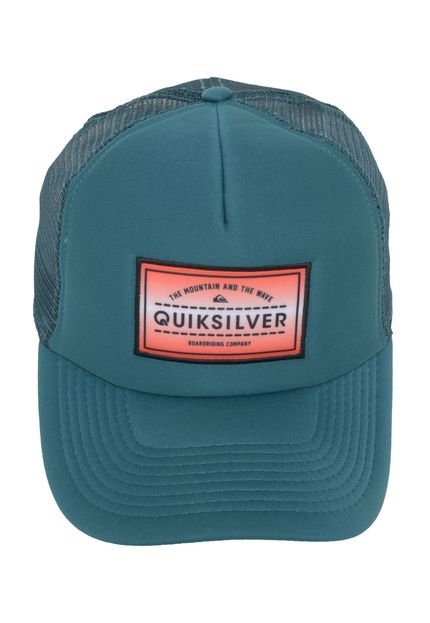 Boné Quiksilver Trucker Logo Azul - Marca Quiksilver
