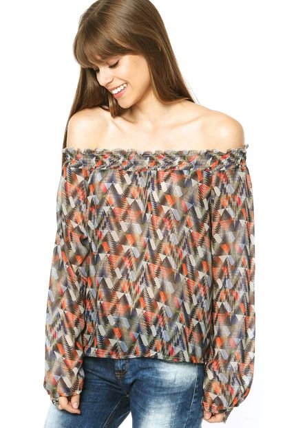 Blusa DAFITI JOY Estampa Multicolorida - Marca DAFITI JOY