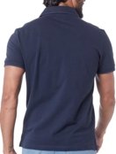 Polo Calvin Klein Masculina Piquet Slim Básica Relevo Azul Marinho - Marca Calvin Klein