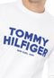 Moletom Fechado Tommy Hilfiger Lettering Branco - Marca Tommy Hilfiger