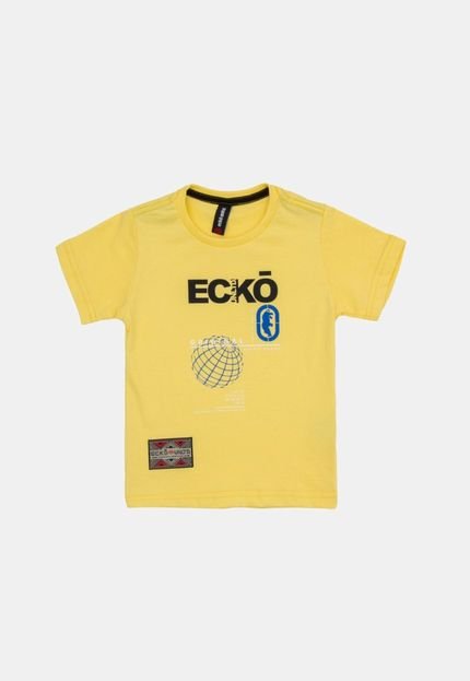 Camiseta Ecko Infantil Estampada Amarela - Marca Ecko