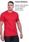 Camisetas Básicas Masculinas Kit 2 Blusa De Algodão Premium 30.1 Para Trabalho Passeio Techmalhas Azul Marinho/Vermelho - Marca TECHMALHAS