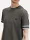 Camiseta Fred Perry Masculina Regular Piquet Bold Tipped Verde Escuro - Marca Fred Perry