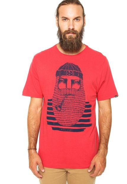 Camiseta Wave Giant Captain Vermelha - Marca Wave Giant