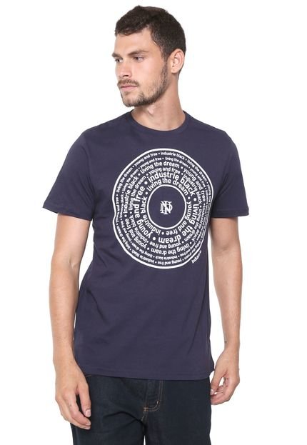 Camiseta Industrie Lettering Azul-marinho - Marca Industrie