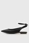 Sapatilha Slingback de Couro Jorge Bischoff Cobra Preta - Marca Jorge Bischoff