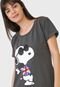 Vestido Snoopy Curto Personagem Grafite - Marca Snoopy