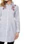 Camisa Lily Fashion Listrada Branca/Azul - Marca Lily Fashion