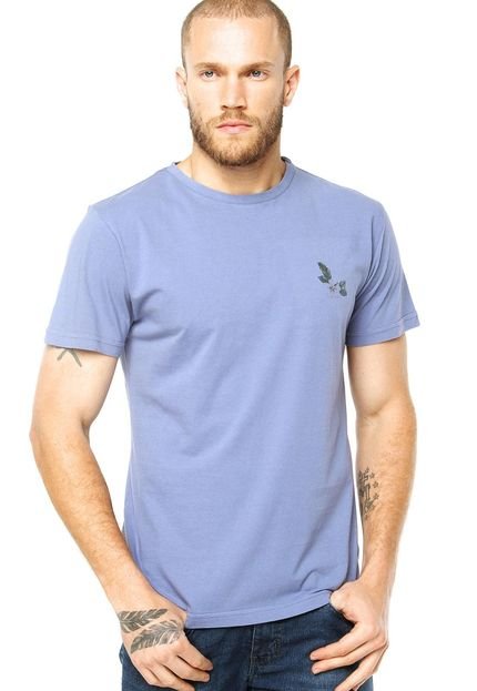 Camiseta Rockster Folhas Azul - Marca Rockstter