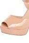 Peep Toe Zatz Meia Pata Nude - Marca Zatz