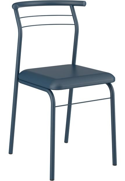 Kit 2 Cadeiras 1708  Napa Móveis Carraro Azul - Marca Móveis Carraro