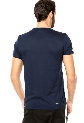 Camiseta adidas Performance 3S Ess Azul