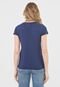 Camiseta Guess Logo Glitter Azul-Marinho - Marca Guess