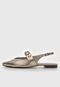 Sapatilha Slingback Anacapri Metalizada Dourada - Marca Anacapri