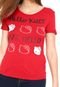 Camiseta Cativa Hello Kitty Estampada Vermelha - Marca Cativa Hello Kitty