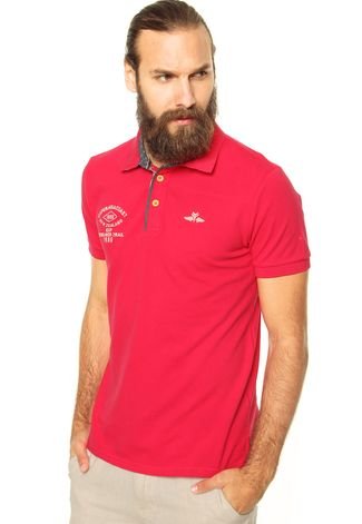 Camisa Polo Pacific Company Bordados Rosa