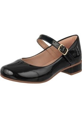 Sandália DAFITI SHOES Salto Grosso Preto - Compre Agora