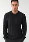 Suéter Tricot Aramis Texturizado Preto - Marca Aramis