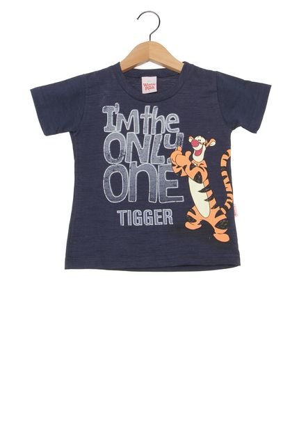 Camiseta Manga Curta Brandili Tiger I'm The Only One Infantil Azul-Marinho - Marca Brandili