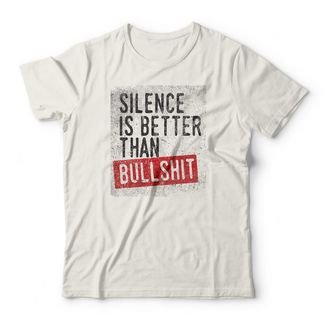 Camiseta Silence Is Better - Off White