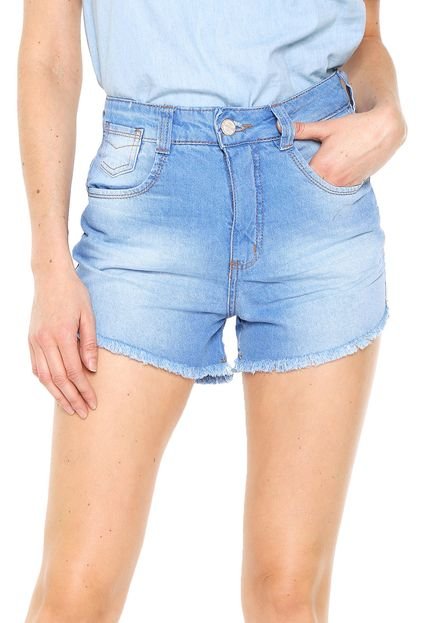 Short Jeans Biotipo Hot Pant Estonado Azul - Marca Biotipo