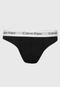Cueca Calvin Klein Underwear Thong Fio Dental Logo Preta - Marca Calvin Klein Underwear