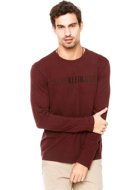Camiseta Calvin Klein Jeans Logo Vinho - Marca Calvin Klein Jeans