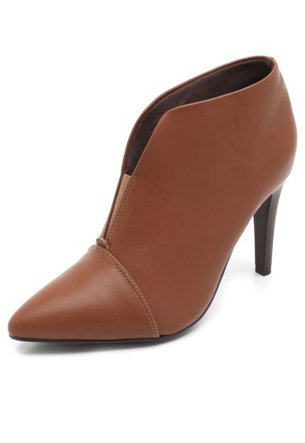 Ankle Boot Thelure Recorte Caramelo - Marca Thelure