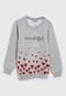 Blusa de Moletom Malwee Kids Infantil Full Print Cinza - Marca Malwee Kids