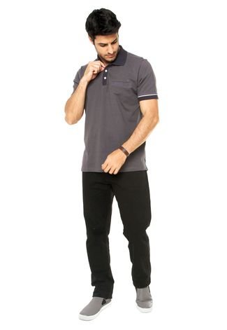 Camisa Polo M. Officer  Cinza
