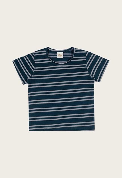 Camiseta Infantil Elian Listrada Preta - Marca Elian