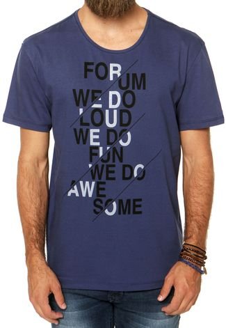 Camiseta Forum Reta Azul