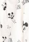 Blusa de Moletom Flanelada Fechada Cativa Disney Mickey Off-White - Marca Cativa Disney
