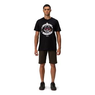 Camiseta Oakley Masculina Dia De Los Muertos Skull Graphic Tee Casual