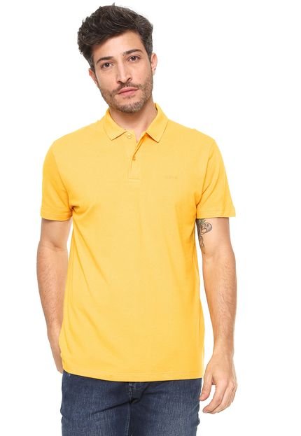 Camisa Polo Colcci Reta Lisa Amarela - Marca Colcci