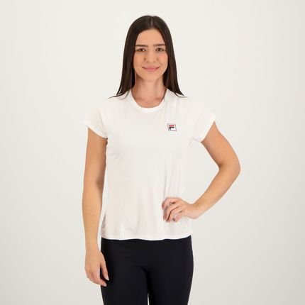 Camiseta Fila Tennis Basic Feminina Branco - Marca Fila