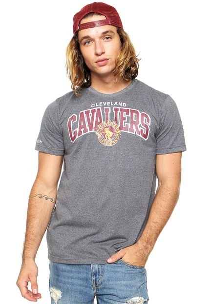 Camiseta Mitchell & Ness Team  Cleveland Cavaliers Cinza - Marca Mitchell & Ness