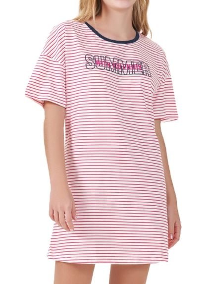 Camisola Feminina Curta Espaço Pijama 4010056 Vermelho - Marca Espaço Pijama