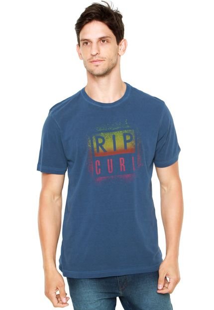 Camiseta Rip Curl Especial Overspray Azul - Marca Rip Curl