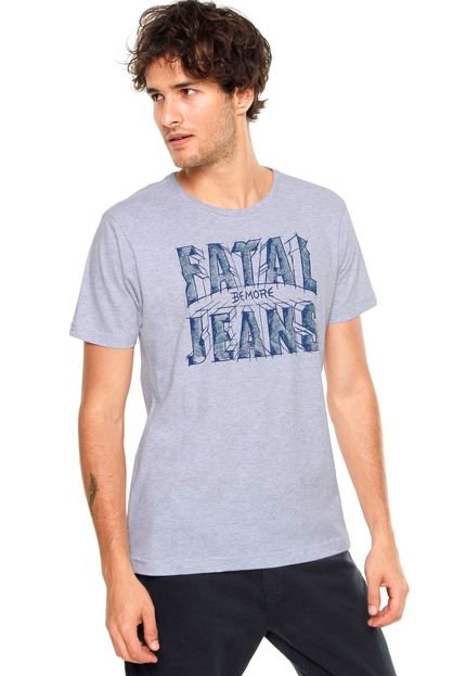 Camiseta Fatal J Estampada 13597 Cinza - Marca Fatal Surf