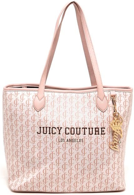 Bolsa Sacola Juicy Couture Grande Monograma Rosa - Marca Juicy Couture