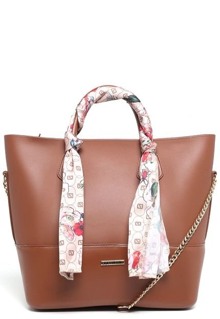 Bolsa Sweet Chic Floral Caramelo - Marca Sweet Chic