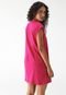 Vestido Colcci Curto Logo Rosa - Marca Colcci