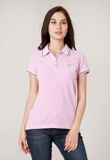 Camisa Polo Aleatory Bolso Rosa - Marca Aleatory