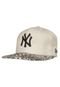 Boné New Era 5950 Anivize Snakeskin New York Yankees MLB Bege - Marca New Era
